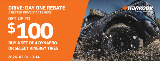 Current Hankook tire rebate offer at Wholesale Battery, Tire and Auto